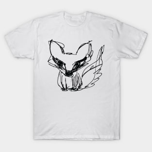 Fox Sketch (black ink) T-Shirt